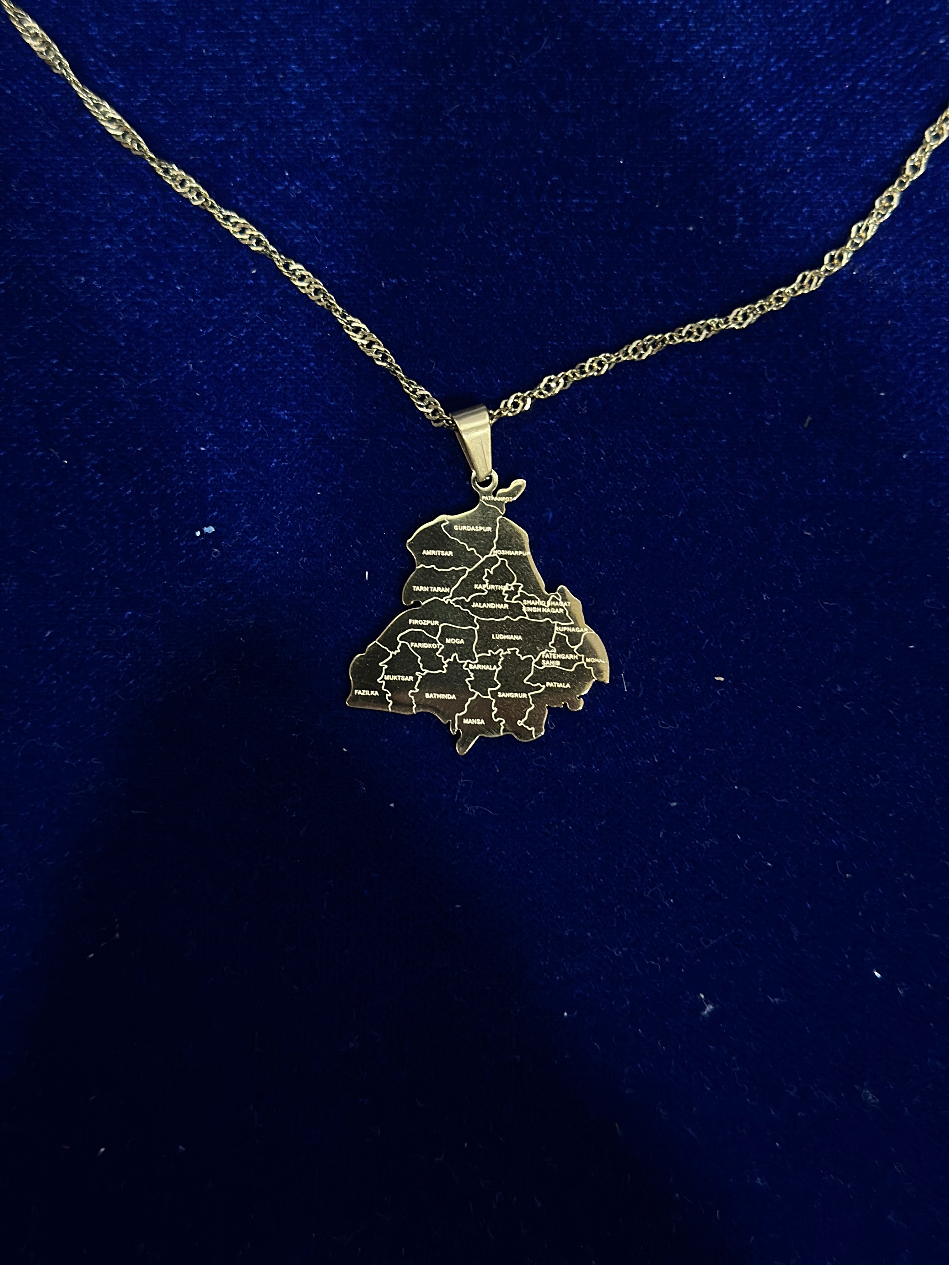 Punjab District 18k Gold Finish
