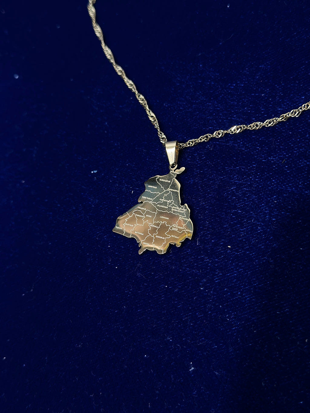 Punjab District 18k Gold Finish