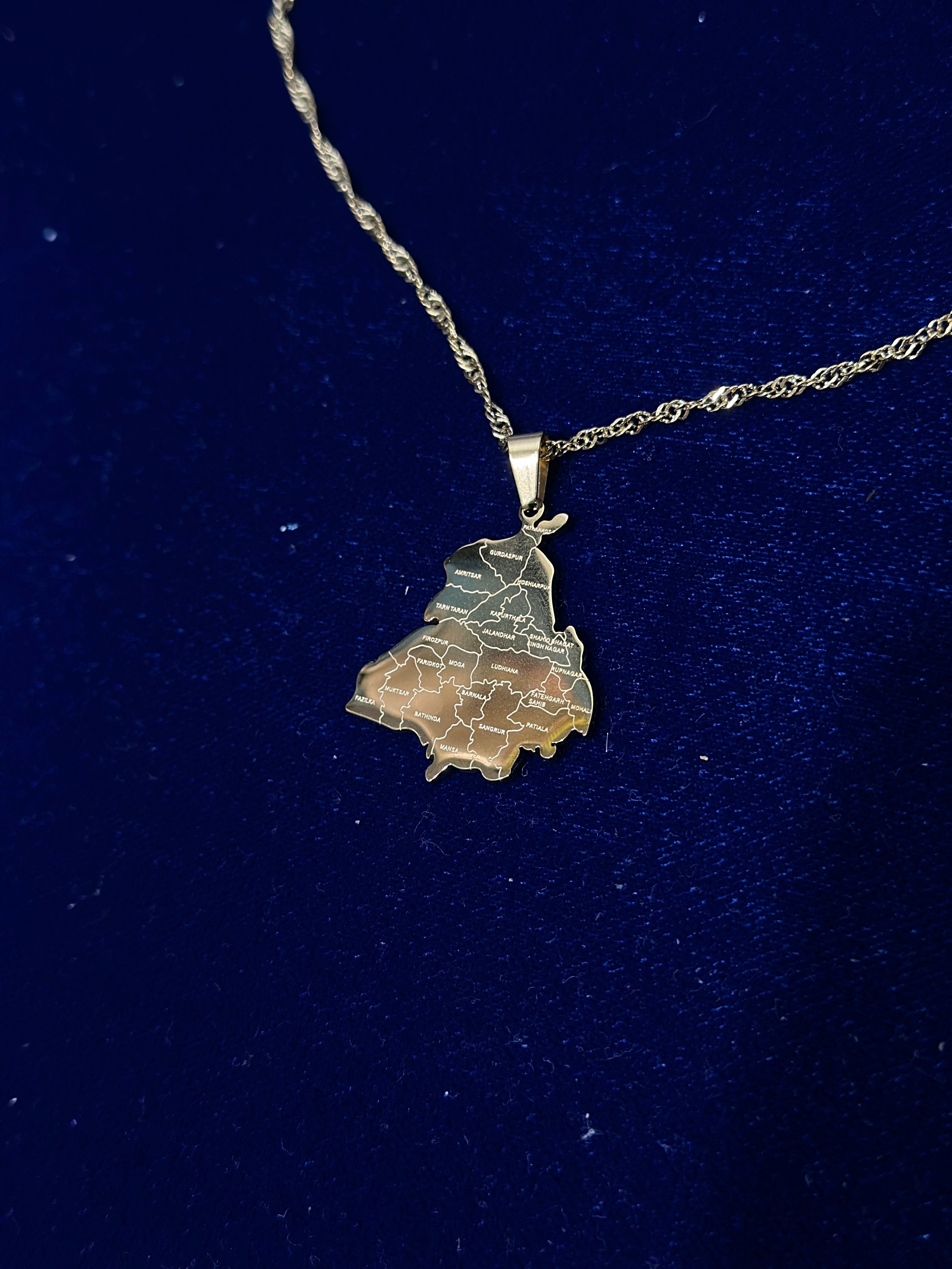 Punjab District 18k Gold Finish