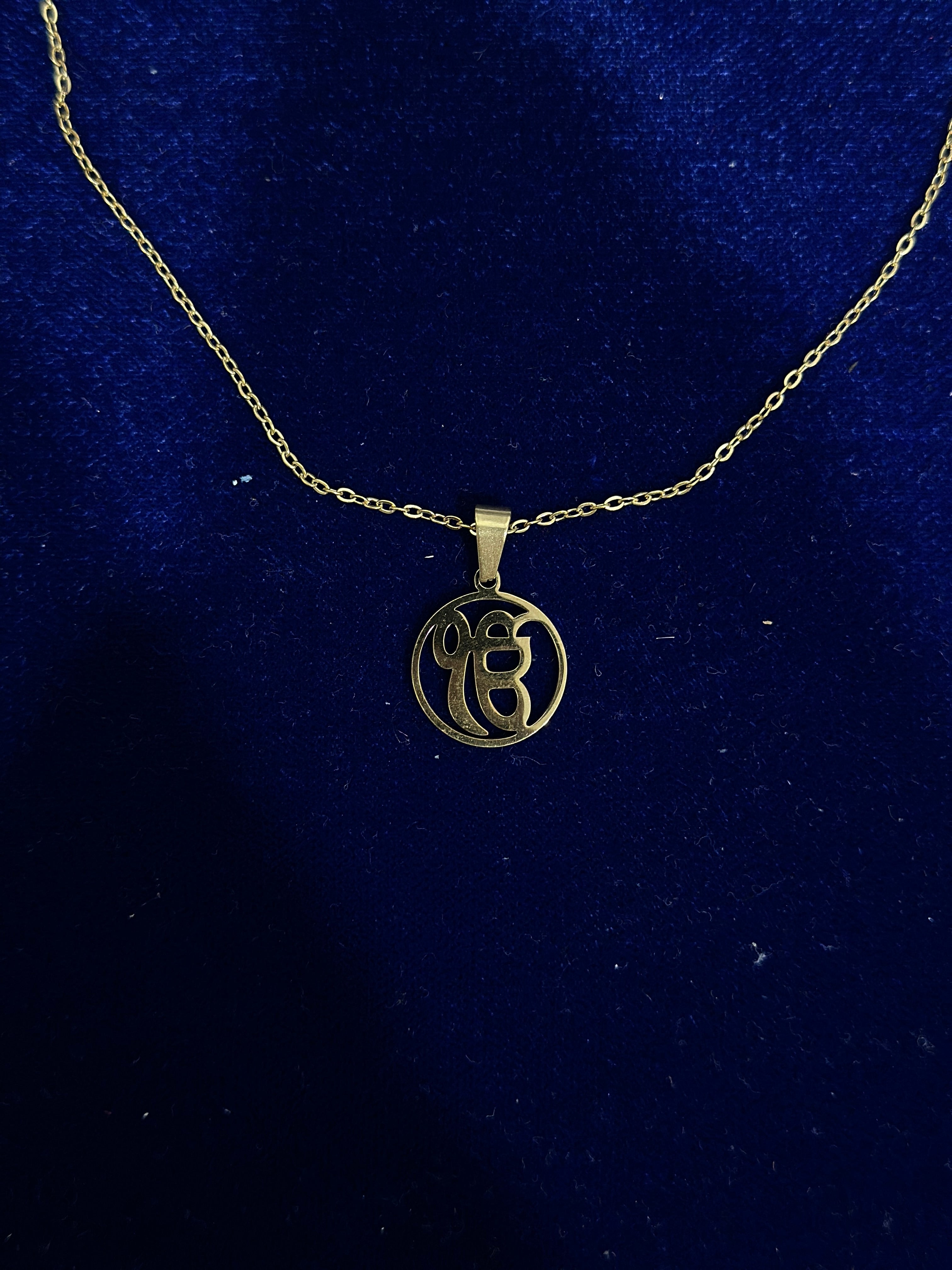 Ek Onkar Charm Necklace 18k Gold