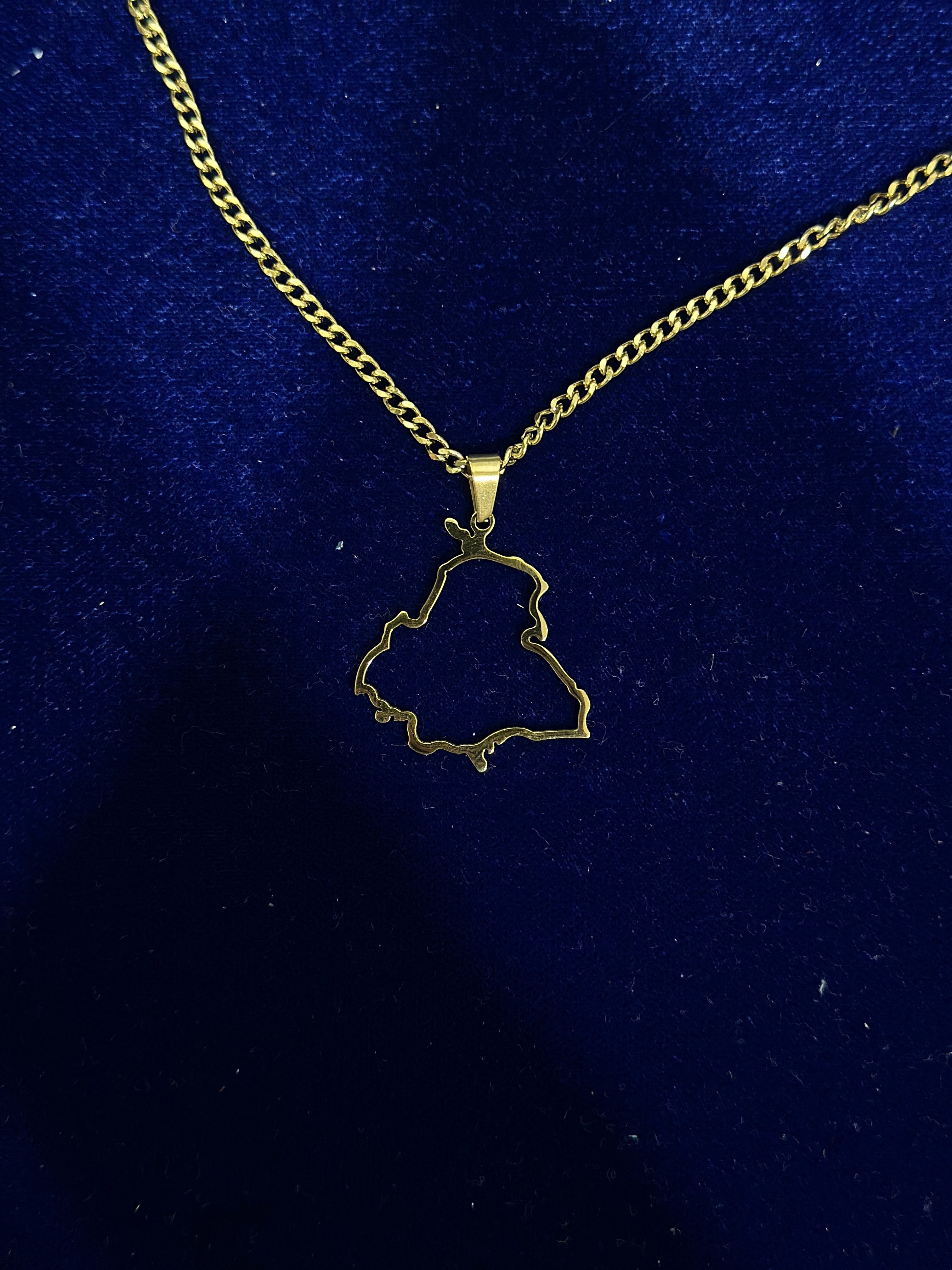 Punjab Outline 18k Gold Finish